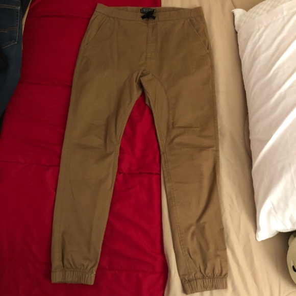 cuffed cotton joggers